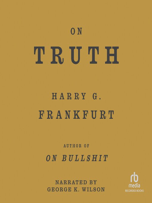 Title details for On Truth by Harry G. Frankfurt - Available